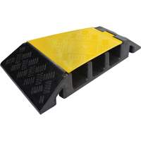 Powerhouse Heavy-Duty Right Turn Cable Protector, 3 Channels, 12" L x 19.75" W x 3" H The Estey Group