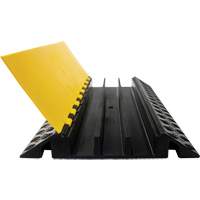 Powerhouse Heavy-Duty Straight Cable Protector, 3 Channels, 36" L x 19.75" W x 3" H The Estey Group