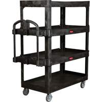 Heavy-Duty Ergo Utility Cart, 4 Tiers, 24-1/4" x 62-2/5" x 54-1/10", 700 lbs. Capacity The Estey Group