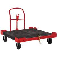 Towable Pallet Cart, 54-1/2" L x 51" W, 2500 lbs. Cap., Polyolefin Wheels The Estey Group