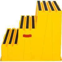 Industrial Step Stool, 3 Steps, 34-13/16" x 22-7/16" x 28-1/2" High The Estey Group