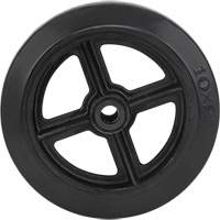 Mold-On Rubber Wheel, 10" (254 mm) Dia. x 2" (50.8 mm) W, 948 lbs. (430 kg) Capacity The Estey Group