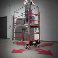 Complete Motorized Buildman 6' Baker Scaffold Kit, 31" D x 118-3/4" H The Estey Group