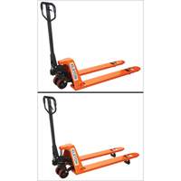 Low Profile Hydraulic Pallet Trucks, 48" L x 20.5" W, 3300 lbs. Cap. The Estey Group