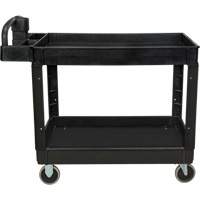 Utility Cart, 2 Tiers, 25-5/8" x 33-1/2" x 43-3/4", 550 lbs. Capacity The Estey Group