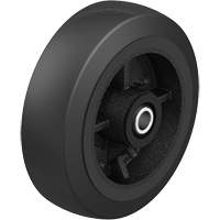 Black Rubber on Black Cast Iron Core Wheel, 12" (304.8 mm) Dia. x 2-1/2" (64 mm) W, 396.8 lbs. (180 kg) Capacity The Estey Group