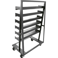 Single-Sided Heavy Duty A-Frame Cart with 6 Trays, 38" x 25" x 63", 2500 lbs. Capacity The Estey Group