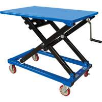 Table &eacute;l&eacute;vatrice manuelle &agrave; ciseaux, 37-3/8" lo x 23-5/8" la, Acier, Capacit&eacute; 660 lb The Estey Group