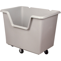 Starcart Easy-Access Box Truck, Polyethylene, 46" L x 31" W x 49" H, 24 cu. ft. Volume, 900 lbs. Capacity The Estey Group