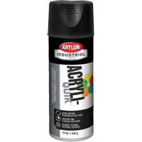 Laque industrielle Acryli-Quik, Noir, Ultra-mat, 12 oz, Canette a&eacute;rosol The Estey Group