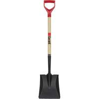 Square Point Shovel, Wood, Tempered Steel Blade, D-Grip Handle, 43-1/2" Long The Estey Group