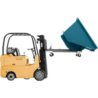 Conteneur autobasculeur, Acier, 1/2 vg³, Bleu The Estey Group