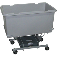 Scale Carts, Polyethylene, 33" L x 19" W x 29" H, 5 cu. Ft. Volume, 250 lbs. Capacity The Estey Group