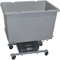 Scale Carts, Polyethylene, 33" L x 23" W x 33" H, 7 cu. ft. Volume, 250 lbs. Capacity The Estey Group