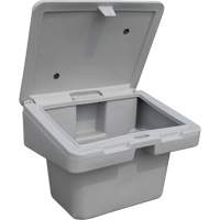 Contenants pour sel & sable SOS, Avec Moraillon, 30" x 24" x 24", 5,5 pi³, Gris The Estey Group