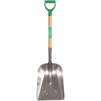 Scoop Shovel, Wood, Aluminum Blade, D-Grip Handle, 29" Length The Estey Group