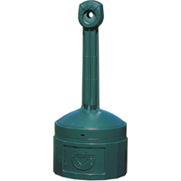 Smokers Cease-Fire&reg; Cigarette Butt Receptacle, Free-Standing, Plastic, 4 US gal. Capacity, 38-1/2" Height The Estey Group