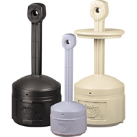 Smokers Cease-Fire&reg; Cigarette Butt Receptacle, Free-Standing, Plastic, 1 US gal. Capacity, 30" Height The Estey Group
