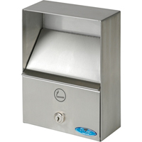 Smoking Receptacles, Wall-Mount, Stainless Steel, 1 Litres Capacity, 9" Height The Estey Group