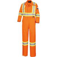 5555 High Visibility FR Rated & Arc Rated Safety Coveralls, Size 36, High Visibility Orange, 11 cal/cm² The Estey Group