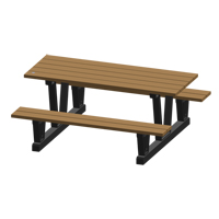 Tables de pique-nique d'ext&eacute;rieur en plastique recycl&eacute;, 72" lo x 60-5/16" la, S&eacute;quoia The Estey Group