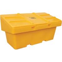 Contenants pour sel & sable SOS, Avec Moraillon, 72" x 36" x 36", 36 pi³, Jaune The Estey Group