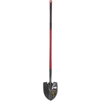 Pro Round Point Shovel, Tempered Steel Blade, Fibreglass, Straight Handle The Estey Group