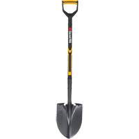Pro Round Point Shovel, Tempered Steel Blade, Fibreglass, D-Grip Handle The Estey Group