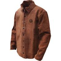 Veste de soudage en cuir fleur de vache refendu Gander Brand, Cuir, Moyen, Brun The Estey Group
