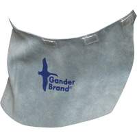 Gander Brand Split Leather Welding Helmet Bib, Pearl Grey The Estey Group