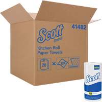 Scott&reg; Kitchen Roll Towels, 1 Ply, 128 Sheets/Roll, 11" W, 8.78" L The Estey Group