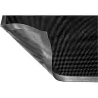 Tapis Gritstop Fingermat, Caoutchouc, Grattoir Type, Motif Textur&eacute;, 2' x 2-2/3', Noir The Estey Group