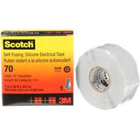 Ruban isolant en caoutchouc de silicone autofusionnant Scotch, 25,4 mm (1") x 9 m (30'), Gris, 12 mils The Estey Group