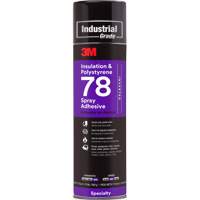 Polystyrene Foam Insulation 78 Spray Adhesive, 24 oz., Aerosol Can, Clear The Estey Group