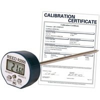 Thermometer with Calibration Certificate, Contact, Digital, -40-450°F (-40-230°C) The Estey Group