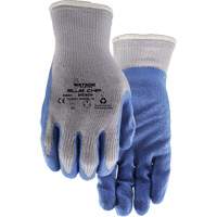 Gants enduits Stealth Blue Chip, Grand, R&ecirc;vetement Latex de caoutchouc, Calibre 10, Enveloppe en Polyester The Estey Group