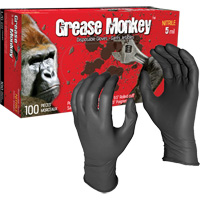 Gants jetables Grease Monkey, Grand, Nitrile, 5 mils, Sans poudre, Noir The Estey Group