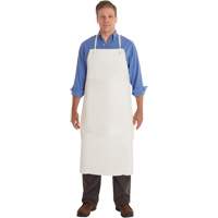 AlphaTec&reg; 56-101 PVC Apron, PVC/Vinyl, White, 33" W x 44" L The Estey Group