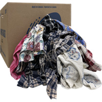 Select Wiper Rags, Flannel, Mix Colours, 20 lbs. The Estey Group