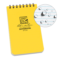 Carnet de notes de poche &agrave; spirale, Couverture souple, Jaune, 100 Pages, 3" , 5"  The Estey Group