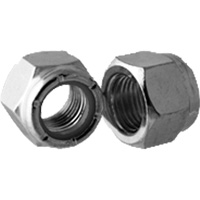Bague arr&ecirc;toir en nylon mince de s&eacute;rie lourde NTU pour &eacute;crou de blocage, 3/4"-10 dia, Zingu&eacute; The Estey Group
