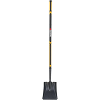 Pro Square Point Shovel, Fibreglass, Tempered Steel Blade, Straight Handle, 48" Long The Estey Group