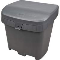 Salt & Sand Storage Bins, With Hasp, 21" x 27" x 26", 4.24 cu. ft., Grey The Estey Group