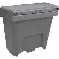 Salt & Sand Storage Bins, With Hasp, 21" x 27" x 26", 4.24 cu. ft., Grey The Estey Group