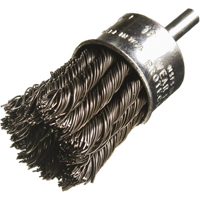 Knotted Wire End Brushes, 3/4" Dia., 0.014" Wire Dia., 1/4" Shank The Estey Group