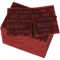 Scotch-Brite 7447 Hand Pads, Aluminum Oxide, 9" x 6", Very Fine Grit The Estey Group