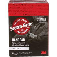 Scotch-Brite 7447 Hand Pads, Aluminum Oxide, 9" x 6", Very Fine Grit The Estey Group