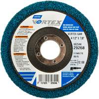 Vortex Non-Woven Disc, 4-1/2" Dia. x 1/2" W, 7/8" Arbor, Aluminum Oxide The Estey Group