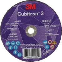 Meule &agrave; tronçonner Cubitron 3, 4" x 1/8", Arbre de 3/8", Type T1, C&eacute;ramique, 21000 Tr/min The Estey Group