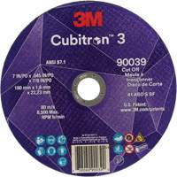 Meule &agrave; tronçonner Cubitron 3, 7" x 0,09", Arbre de 7/8", Type T27, C&eacute;ramique, 8500 Tr/min The Estey Group